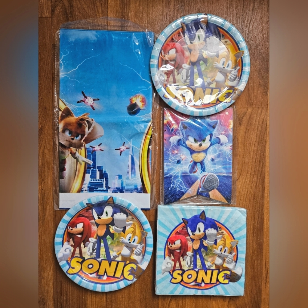 New Sonic the Hedgehog Party Supplies Set